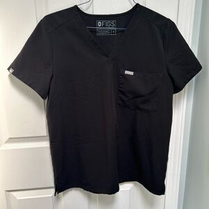 Figs Black Catarina One Pocket Scrub Top